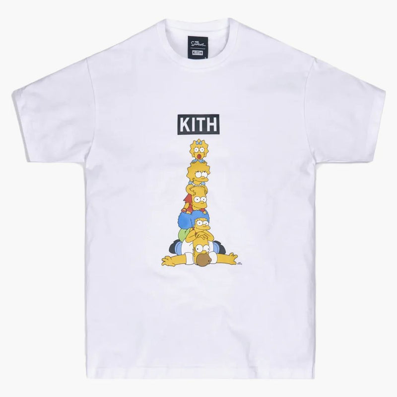Kith X the Simpsons Family Stack Tee White