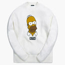 Kith x Simpsons Homer Intarsia svetr bílý