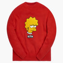 Kith X the Simpsons Lisa Intarsia Sweater Red