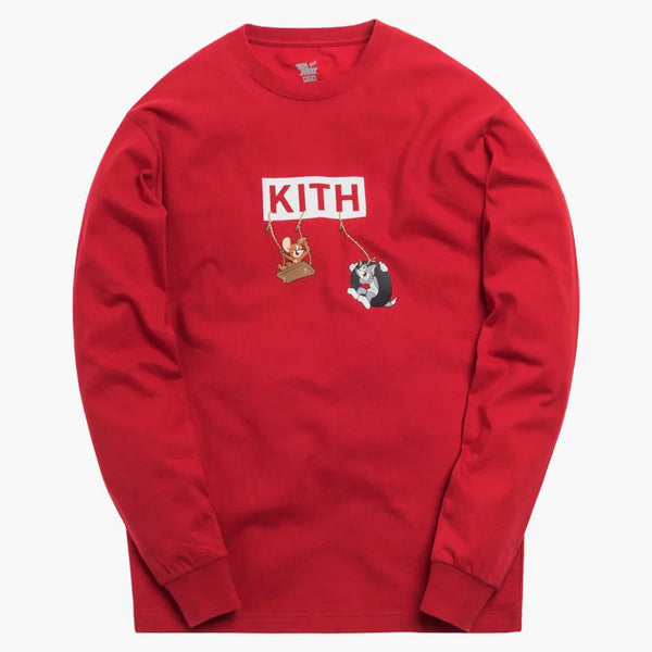 Kith X Tom & Jerry L/s Friends Tee Red