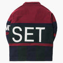 KITH X Tommy Hilfiger Color Block Logo Quarter-Zip Burgundy