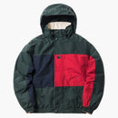 Kith X Tommy Hilfiger reversibel färgblack jacka skog/grädde