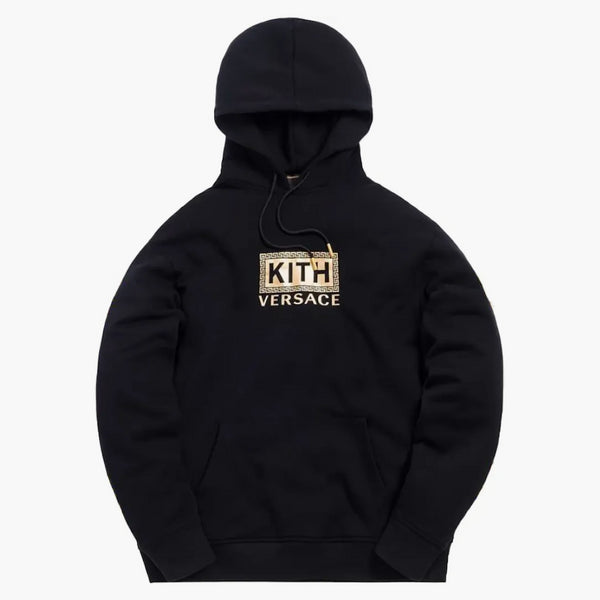 Kith X Versace Greek Key Hoodie Black