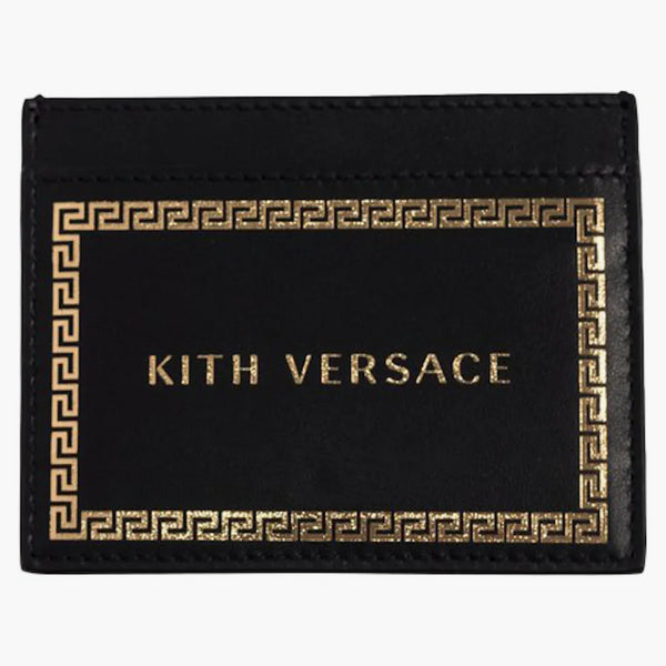 Kith X Versace Leather Card Holder Black