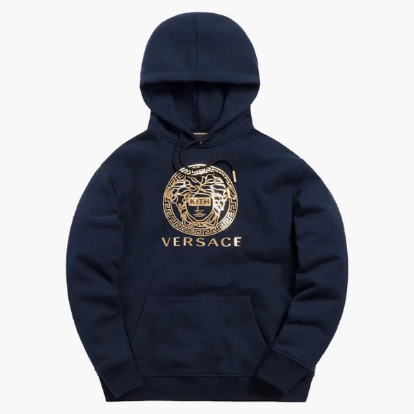 Kith X Versace Medusa Hoodie Navy