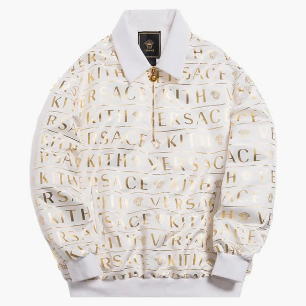 Kith X Versace Quarter Zip Pullover White