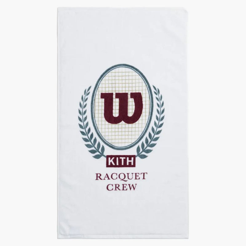 KITH X Wilson Racquet Crew Crest Sweat Tewel White