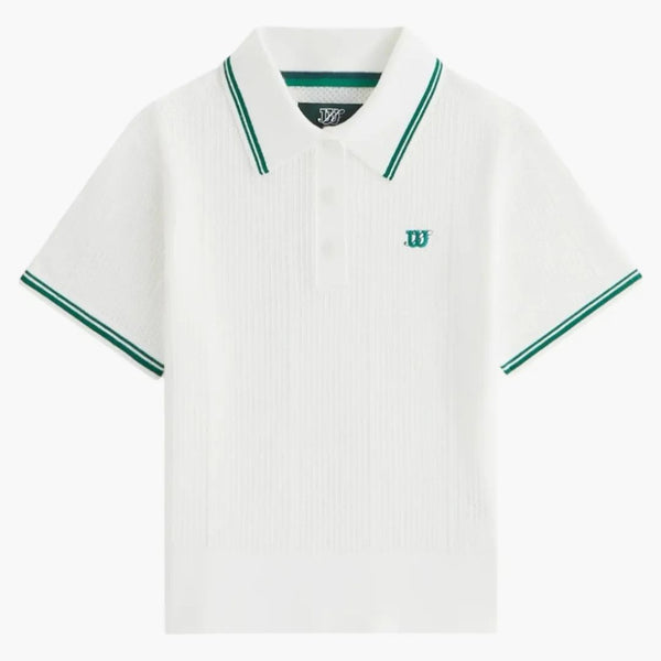 Kith X Wilson Women's Essex Sweater Polo White