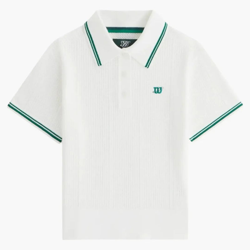 Kith X Wilson Women's Essex Sweater Polo White
