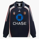 Kith X Adidas Football Chase Long Sleeve Jersey Legend Ink