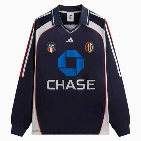Kith X Adidas Football Chase Long Sleeve Jersey Legend Ink