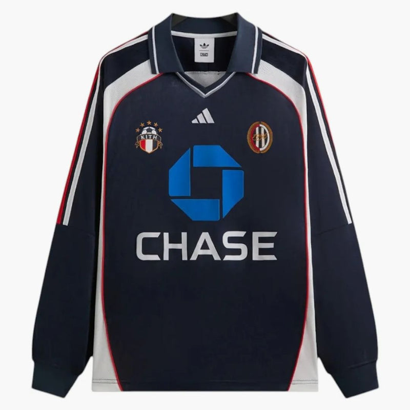 Kith X Adidas Football Chase Long Sleeve Jersey Legend Ink