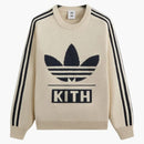 Kith X Adidas Football Knit Sweater Chalk White