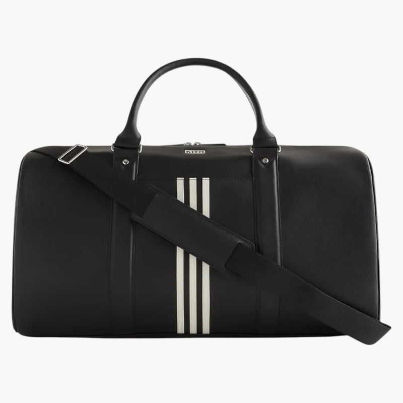 Kith X Adidas Football Leather Duffle Bag Black