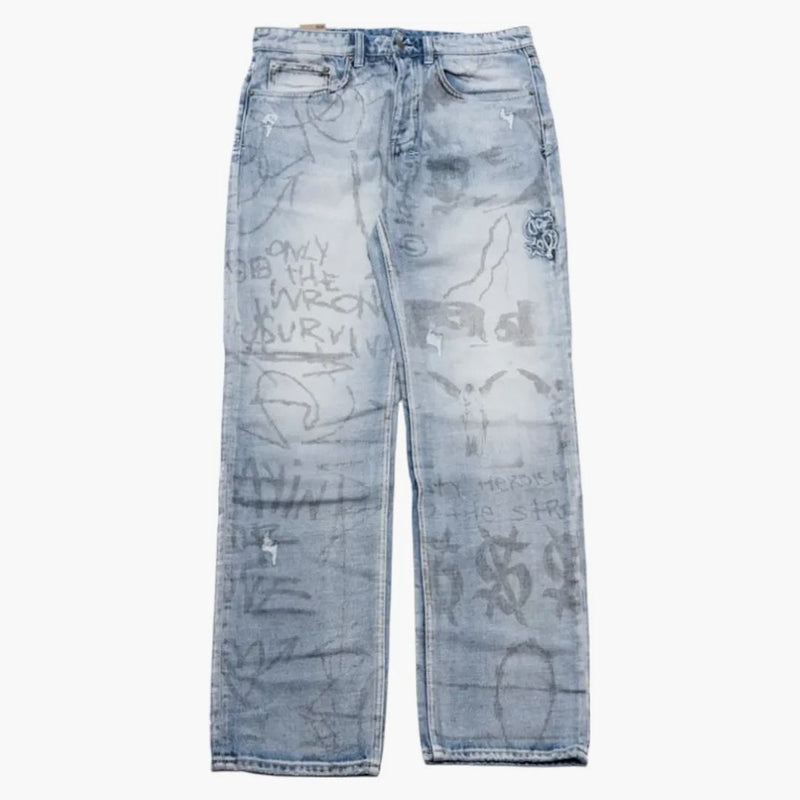 Ksubi x Trippie Redd Anti K Devils Jean Light Blue