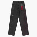 Ksubi x trippie redd maxx fisarmonica pantalone nero