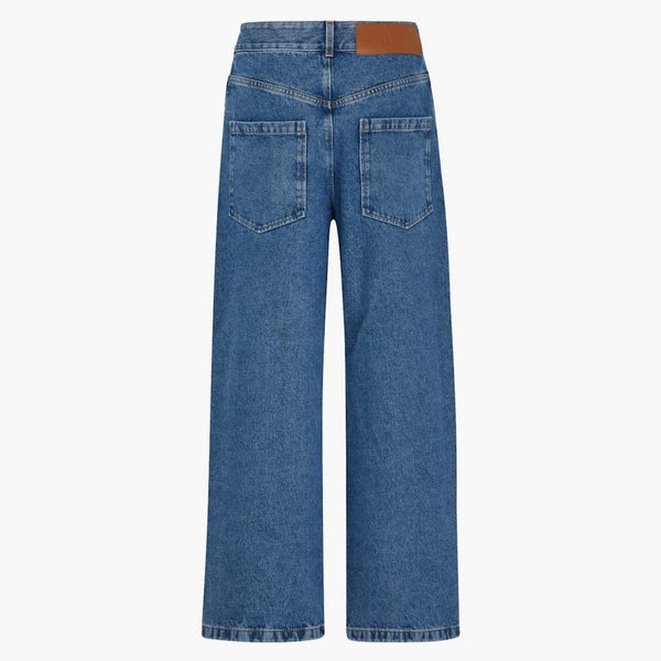 Loewe Anagram Baggy Jeans in Denim Blue