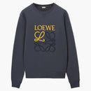 Loewe Anagram Cotton Sweatshirt Onyx Blue