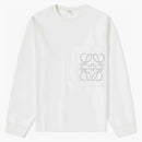 Loewe Anagram Pocket Cotton and Viscose Sweater Soft White