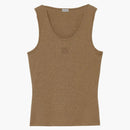 Loewe Anagram Tank Top in Cotton Taos Taupe