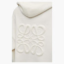 Loewe Anagram Zip-Up Hoodie in Wool White