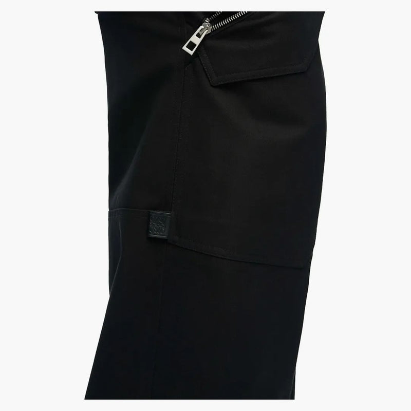 Pantaloni cargo Loewe in nero di cotone