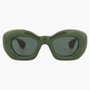 Loewe Cat Eye Sunglasses Green Green (LW40117i-47-96n)