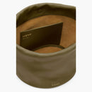 Loewe Flamenco Purse Bucket Bag in Mellow Nappa Lambskin Dark Khaki Green