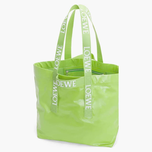 Loewe Fold Shopper in Paper latfskin Bright Apple