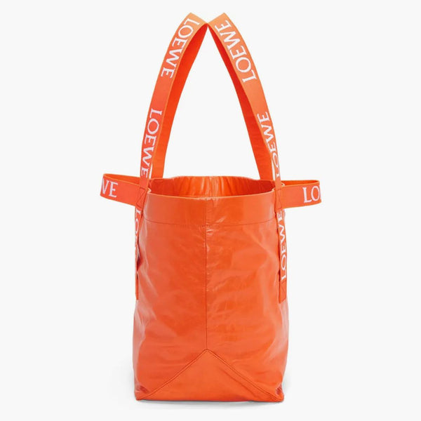 Loewe Fold Shopper in Paper alfskin Orange