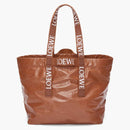 Loewe Fold Shopper in Paper Calfskin Tan