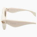 Loewe Inflated Round Sunglasses Ivory/Brown (LW40118i 25e)