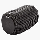 Bolsa de pulsera grande de Loewe en negro plisado negro