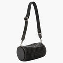 Bolsa de pulsera grande de Loewe en negro plisado negro