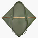 Loewe Large Puzzle Fold Dead in Shiny Calfskin Umber/Hunter Green