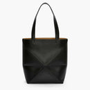 Loewe Medium Puzzle Fold Dead in Shiny Calfskin Black
