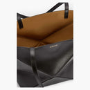 Loewe Medium Puzzle Fold Dead in Shiny Calfskin Black
