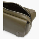 Loewe Military Messenger Bag in Soft Grained Calfskin XS Military Green