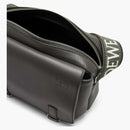 Loewe Military Messenger Bag in Supple Smooth Calfskin and Jacquard XS Dark Gray