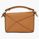 Loewe Mini Puzzle Bag in Soft Grained Calfskin Light Caramel