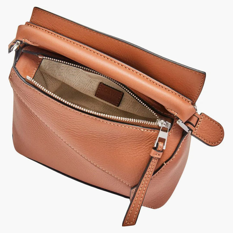 Loewe Mini Puzzle Bag in Classic Calfskin Tan
