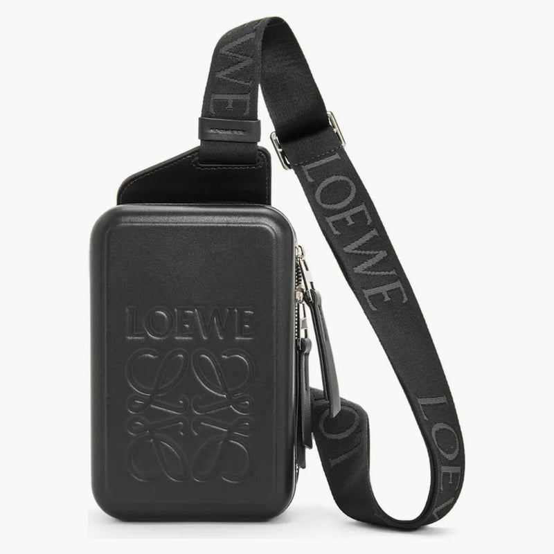 Loewe Molded Sling in Smooth Calfskin Black