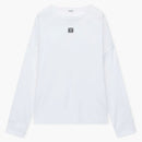 Loewe Oversized Fit Long Sleeve T-shirt In Cotton White