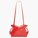 Loewe Puffer Flamenco Clutch in Shiny Nappa Lambskin Lipstick Red