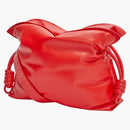 Loewe Puffer Flamenco Clutch in Shiny Nappa Lambskin Lipstick Red