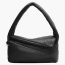 Loewe Puffer Puzzle Hobo Bag Black