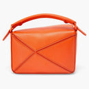 Loewe Puzzle Bag in Satin Calfskin Mini Orange
