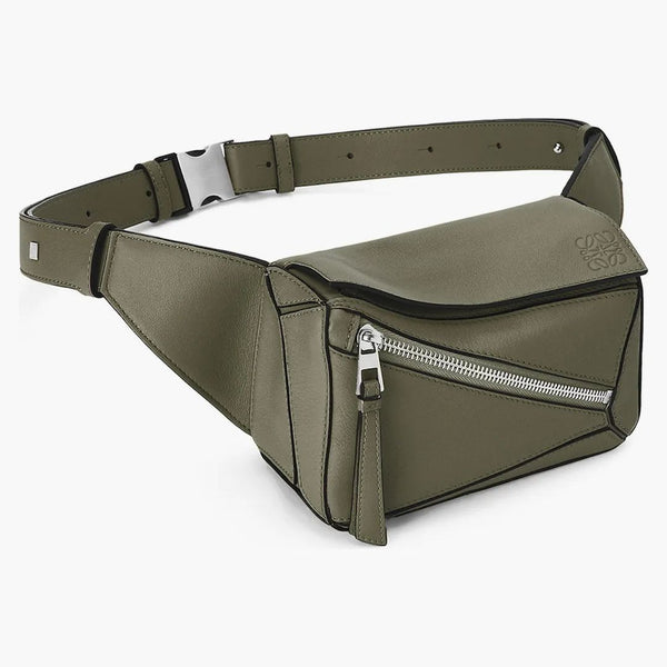 Loewe Puzzle Bumbag nel classico mini Khaki Green