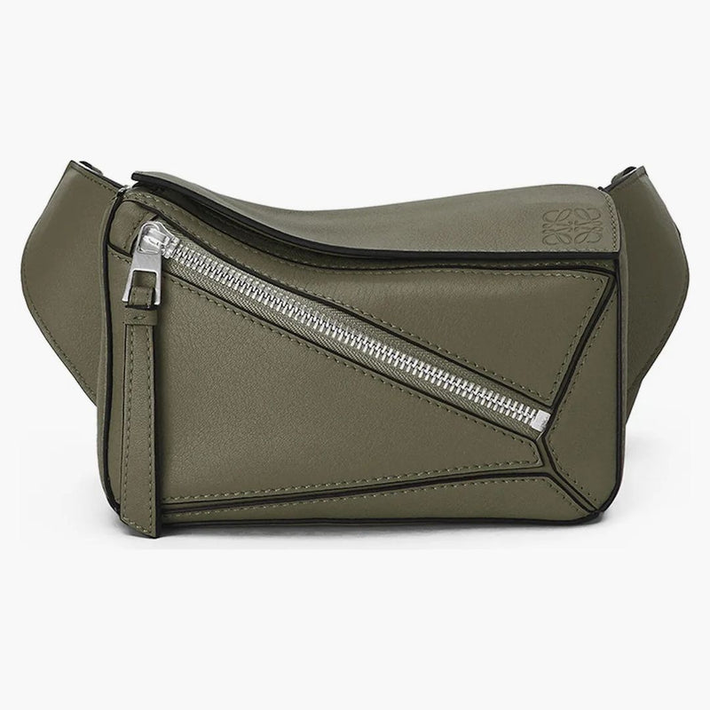 Loewe Puzzle Bumbag nel classico mini Khaki Green