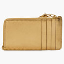 Loewe Puzzle Coin Cardholder i Metallic Calfskin Gold/Oak